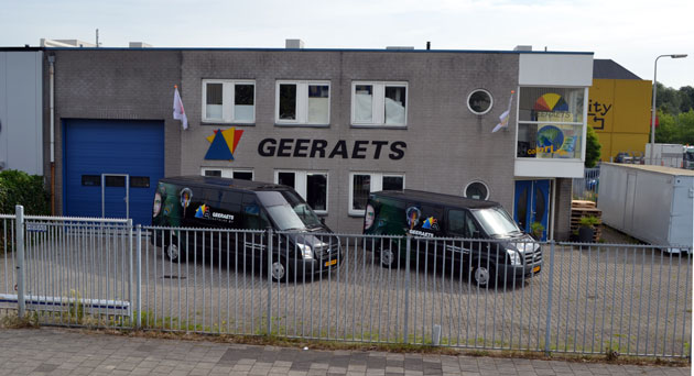 Het pand van Geeraets Autolak